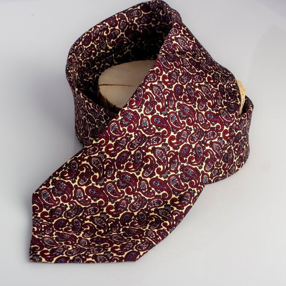 Vintage Dior Tie | Silk Paisley Designer Tie | Christian Dior Cravates - Picture 5 of 6